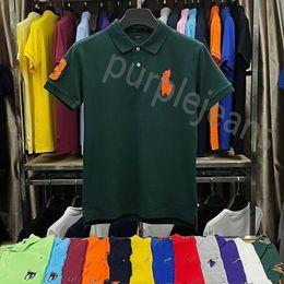 2024 New Little Bear Magliette Designers Moda Magliette Ralphs Polo Uomo Donna T-shirt Tees Tops Uomo Casual tShirt Luxurys Abbigliamento Manica Laurens Abbigliamento