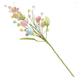 Decorative Flowers Artificial Easter Plant Branch Eggs Small Twig Party Decoration For Flower Arrangement