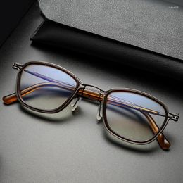 Sunglasses Frames Classic Square Titanium Acetate Prescription Glasses Frame Men Optical Myopia Eyeglasses Women Vintage