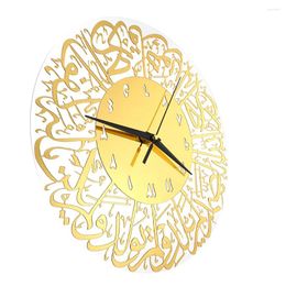 Wall Clocks Gold Decor Clock For Bedroom Home Decoration Round Household Housewarming Gift Modern Office