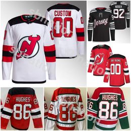 Verkauf Custom New''Jersey''Devils''Jack Hughes Hockey Trikot