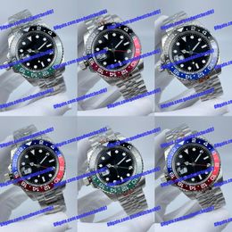 8 model Left-Handed Mens Watch Automatic Mechanical 126720 116712 40mm 316L Steel 126710 Blue Black Alloy Bezel black dial Sapphire Glass Super Watches luxe gift