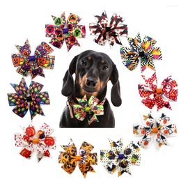 Dog Apparel 50PCS Removable Bows Collar For Dogs Halloween Small Cat Bowties Accessories Pet Grooming