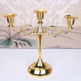 Candlestick Metal Romantic Holder 35Arm Candle Dinner Nordic Style Centrepieces For Holiday Wedding Decor 240125