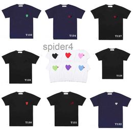 Play Designer Shirts Fashion Cdg Badge Clothes Comfort t Shirt Sleeves Summer Lovers Top Tshirt Designers 2NEQ