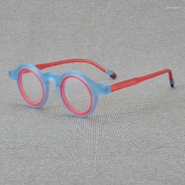 Sunglasses Frames Double Circle Round Glasses Men And Women Fashion Colour Acetate Optical Frame Making Prescription For Myopia