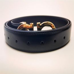 2022 M Luxury designer Belt G Buckle Fashion Genuine Leather Women Belts For men Letter Double Big gold classical242h
