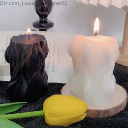 Candles New year home decor wavy cylinder scented candle wedding Centrepieces for tables luxury decoration candle souvenirs for guests Q240127