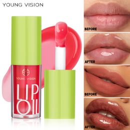 6 Colours Mirror Glitter Water Light Glass Lip Oil Moisturising Lip Glaze Fade Lip Line Waterproof Lasting Liquid Lip Balm Woman Lip Base Oil Cosmetic 429