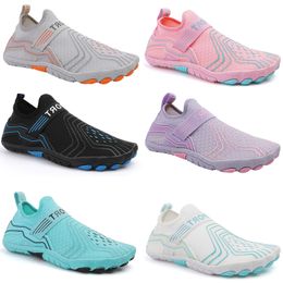 2024 Sandals Water Shoes Men Summer Swimming red orange green blue pink black purple Outdoor Man Women Slippers Quick Dry Aqua Flats Yoga Sock