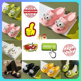 Designer Casual Platform Big eyed cute slippers Men Woman anti wear-resistant Light weight breathable Low cut soft soles sandals Flat Beach Slipper