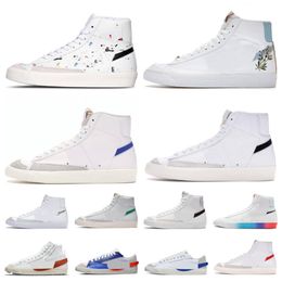 Blazers Mid 77 Vintage Casual Shoes Blazer Jumbo Low First Use Blue Green White Alpha Orange Sail Gum Arctic Punch Pack Mens Womens Trainers Runner Athletic Sneakers