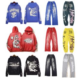 Fashion Mens luxury Designer Hoodies men hoodies pullover High quality hellstar Blue Yoga Hoodios printing long sleeve Street hip-hop Clothing Correct version545