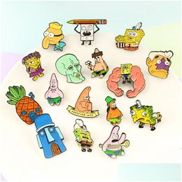 Cartoon Accessories Cute Muscar French Fries Brooch Enamel Pins Metal Broches For Men Women Badge Pines Metalicos Brosche 16 Colours Otbne