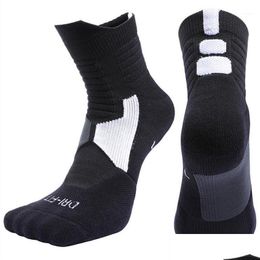 Sports Socks Men Women Fitness Running Bike Cycling Hiking White Sport Socks Outdoor Basketball Football Soccer Compression Calcetines Dhzns