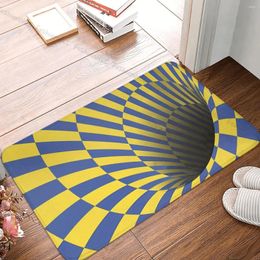 Carpets 3D Hole Three Dimensional Simulation Anti-Slip Doormat Bath Mat Dice Hallway Carpet Entrance Door Rug Bedroom Decorative