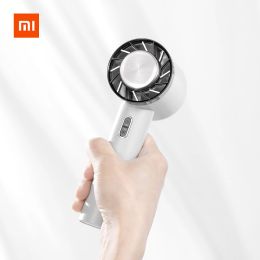 Fans 2022 Xiaomi New Portable Hand Fan 2200mAh Battery USB Rechargeable Semiconductor Refrigeration Cooling Mini Handheld Fan