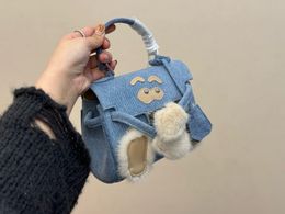24SS Top Women's Luxury Designer Is Cute Readymade Little Monster Bag Plush Tote With Metal Latch 19CM