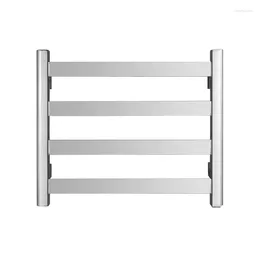 Decorative Plates Bathroom Bath Drying Rack Punch-Free Stainless Steel Heated Towel Rail