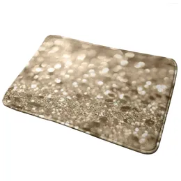 Carpets Champagne Gold Lady Glitter #2 ( Faux ) #shiny #decor #art Entrance Door Mat Bath Rug Digital Manipulation