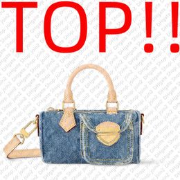 Denim mini-crossbody TOP. M82950 NANO SPEED / Designer Handtas Portemonnee Hobo Satchel Clutch Avond Crossbody Emmer Tote Pouch Schoudertas Pochette Accessoires