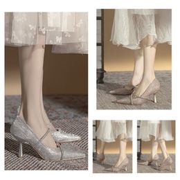 Slingback Pumps shoes Heels sandals women's Luxury Designer Dress square pointed toe Evening shoes