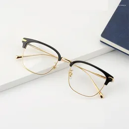 Sunglasses Frames Rectangle Semi Rimless Women Prescription Eyeglasses Men Optical Myopia Glasses Frame Male Spectacles Oculos De Grau