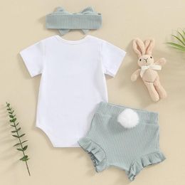 Clothing Sets Born Baby Girl Easter Outfits Little Tops And Shorts Infant Summer Clothes Set