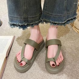 Slippers Flats Platform Women Summer Beach Shoes Sandals Fashion 2024 Casual Dress Flip Flops Brand Walking Slides Mujer