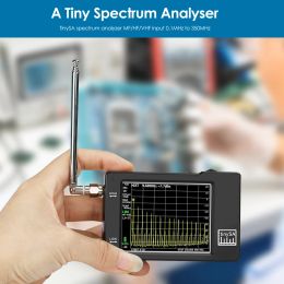 wholesale Portable TinySA Spectrum Analyzer Handheld Tiny Frequency Analyzer 100kHz to 960MHz MF HF VHF UHF Input Signal Generator ZZ