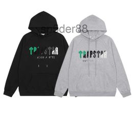 Designer Clothing Men's Sweatshirts Hoodie Trendy Trapstar Green Black Grey White Towel Embroidered Women's Couple Loose Relaxed Hooded Sweater UC50