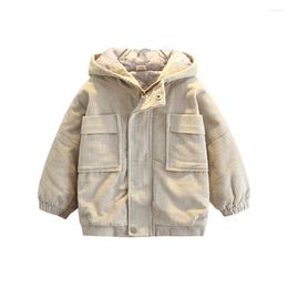 Jackets Toddler Boys Coat Thick Warm Boy Coats Kids Cotton Padded Casual Style Winter Clothes