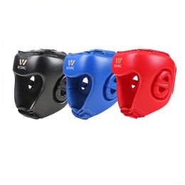 Sanda helmet boxing fighting beginner training head protection martial arts sports Sanda protective gear helmet imitation leather PF