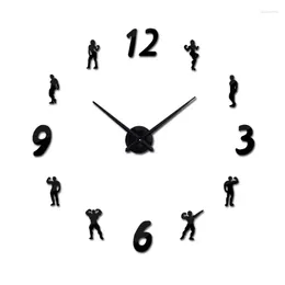 Wall Clocks Arrival Quartz Fashion Watches 3d Real Big Clock Acrylic Mirror Sticker Diy Living Room Modern Decor Character