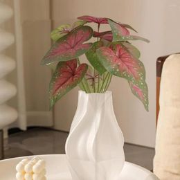 Decorative Flowers Fake Plant Useful Bright Color Artificial Green Heart Shape Simulation Leaf Party Supplies