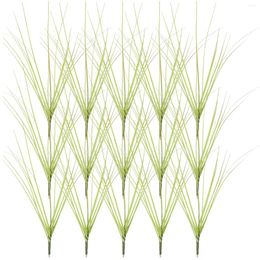 Decorative Flowers 15 Pcs Simulated Reed Grass Faux Plants Indoor Fake For Bedroom Decor Simulation Silk Cloth