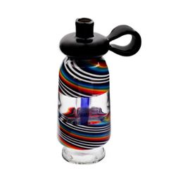 Premium Peak Pro Smoking Pipe Bottle Shape Replacement Custom Glass Top with Water Bubbler Colourful Premium Quality Dab Rig Hand Made Thick Glass