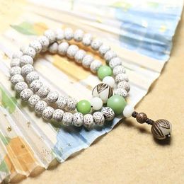 Strand Natural Star Moon Bodhi Zi Buddha Beads Bracelet High Dense Shun White Year Men's And Women's Bracelets