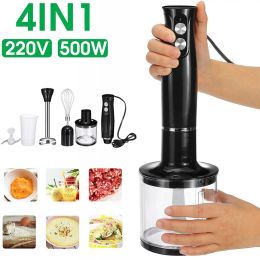 Mills 4 In 1 Electric Hand Blender Mixer For Kitchen Hand Mixer Food Mixer Home Juice Egg Beater Vegetable Meat Grinder Fruit Juicer