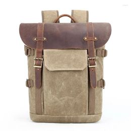 Backpack Batik Canvas Waterproof Pography Bags Outdoor Wear-resistant Large Camera Po Men Women Mountain Climbing Bag