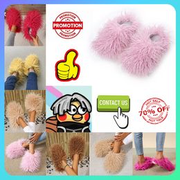 Designer Casual Platform Plush slippers cotton padded shoes for women man Autumn Winter Keep Comfortable wear resistant Indoor Wool Fur Slippers Full Softy