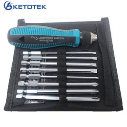 Precision Screwdriver Set 9Pcsset Phillips Slotte Multitool Screwdrivers With Magnetic Repair Hand Tools 240123