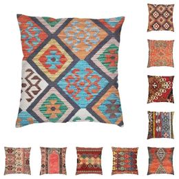 Pillow Turkish Kilim Luxury Cover Decoracion Salon Vintage Persian Tribal Bohemian Ethnic Art Sofa Case