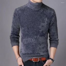Men's Sweaters 2024 Cashmere Sweater Men Winter Thick Warm Mens Christmas Turtleneck Male Pullovers Fashion Knitwear Pull Homme