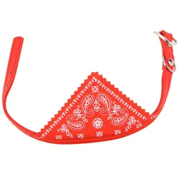 Dog Apparel Adjustable Bandana Scarf Collar Small Size Red