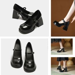 Dress Shoes Slingback high heels Lace up shallow cut shoes Sandals Mid Heel Black mesh with sparkling Print shoes Rubber Leather Ankle Strap Women Slippers