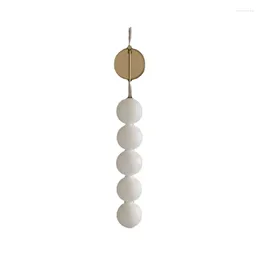 Wall Lamp Nordic Creative Copper Light Living Room Fixture Luxury Acrylic Glass Home Decor Gold Sconces For Bedside Aisle