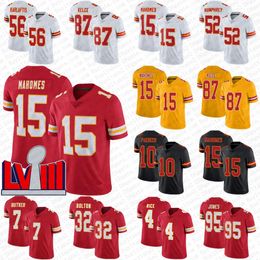 Patrick Mahomes Travis Kelce Isiah Pacheco Football Jersey Rashee Rice Nick Bolton Kadarius Toney Creed Humphrey Chris Jones Rashee Rice Sneed Harrison Butker