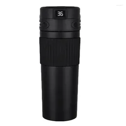 Water Bottles 480Ml Thermal Coffee Cup Smart Temperature Display Stainless Steel Mug Insulated Bottle Home Office Drinkware