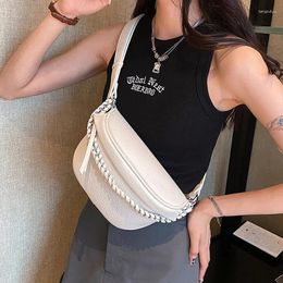 Waist Bags Women Chest Bag Top Quality Fanny Pack Soft Leather Chain Designer Shoulder Crossbody Female Belt